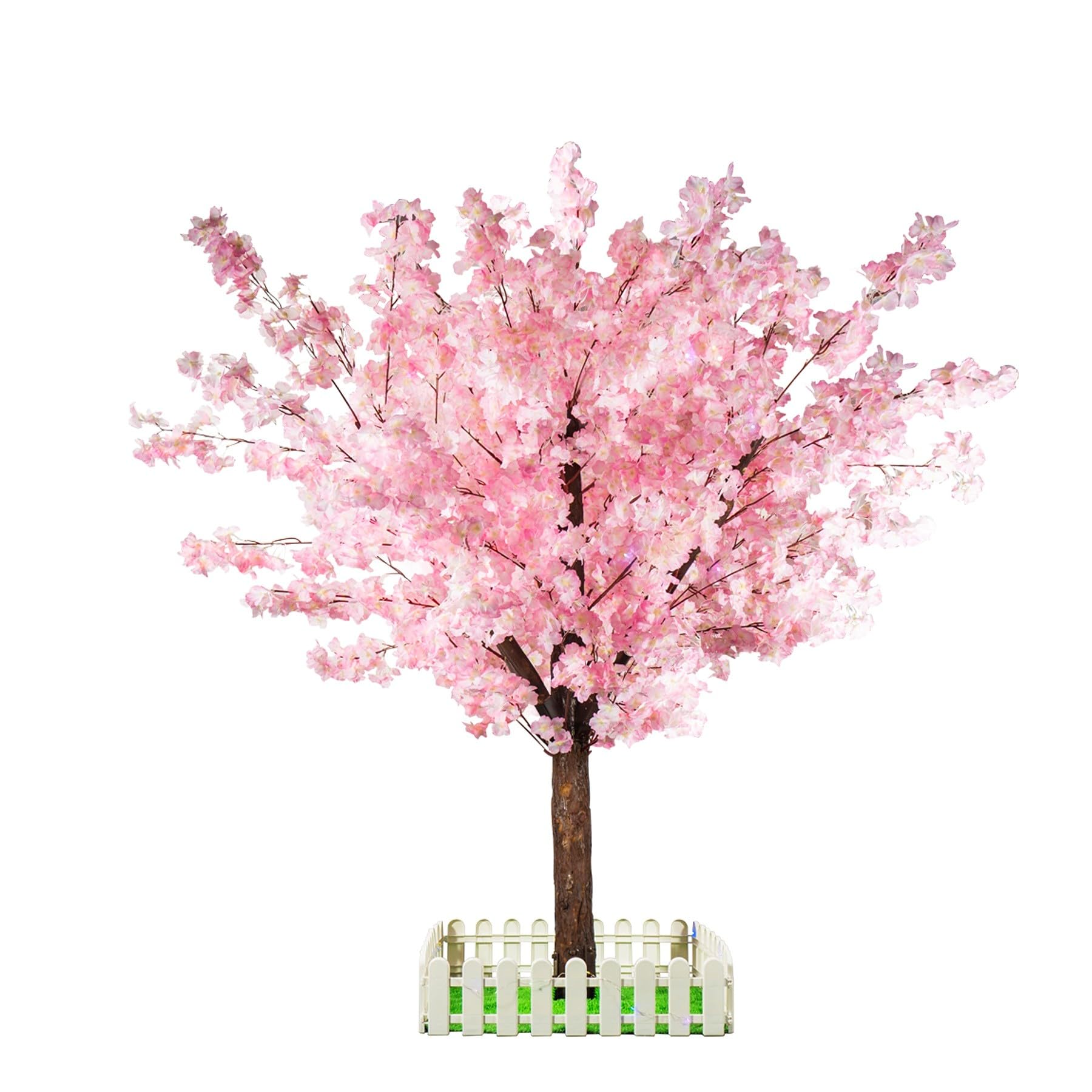 artificial cherry blossom tree - handmade pink fake cherry blossom tree centerpieces for wedding party christmas garden indoor & outdoor