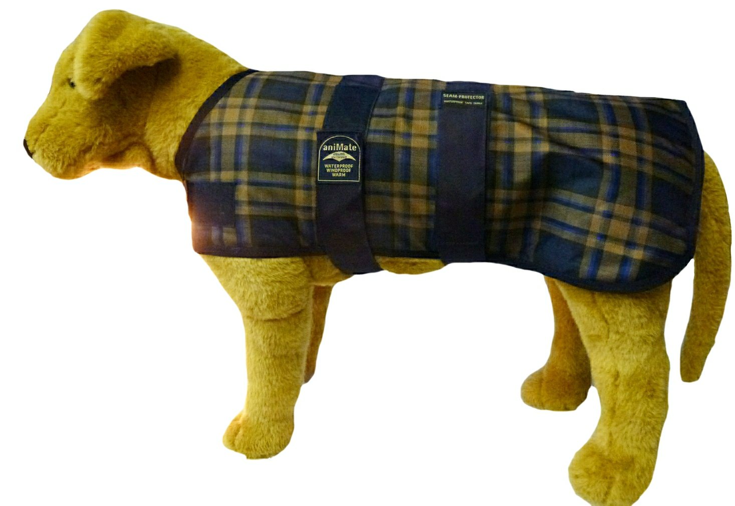 Animate Fleece Lined Waterproof Camel Watch Dog Coat, 20-inch