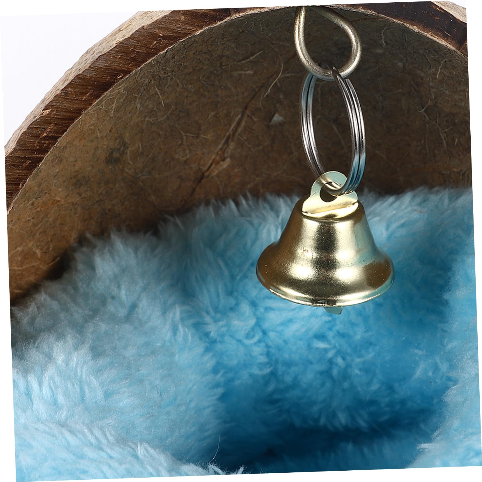 Kisangel 2stücke Coconut Shell Sleeping Bed Für Hamster Meerschweinchen Und Ähnliche Kleintiere Gemütliches Nestkissen Zufälliger Farbe Aus Langlebigem Kokosnussmaterial Gefertigt Zum