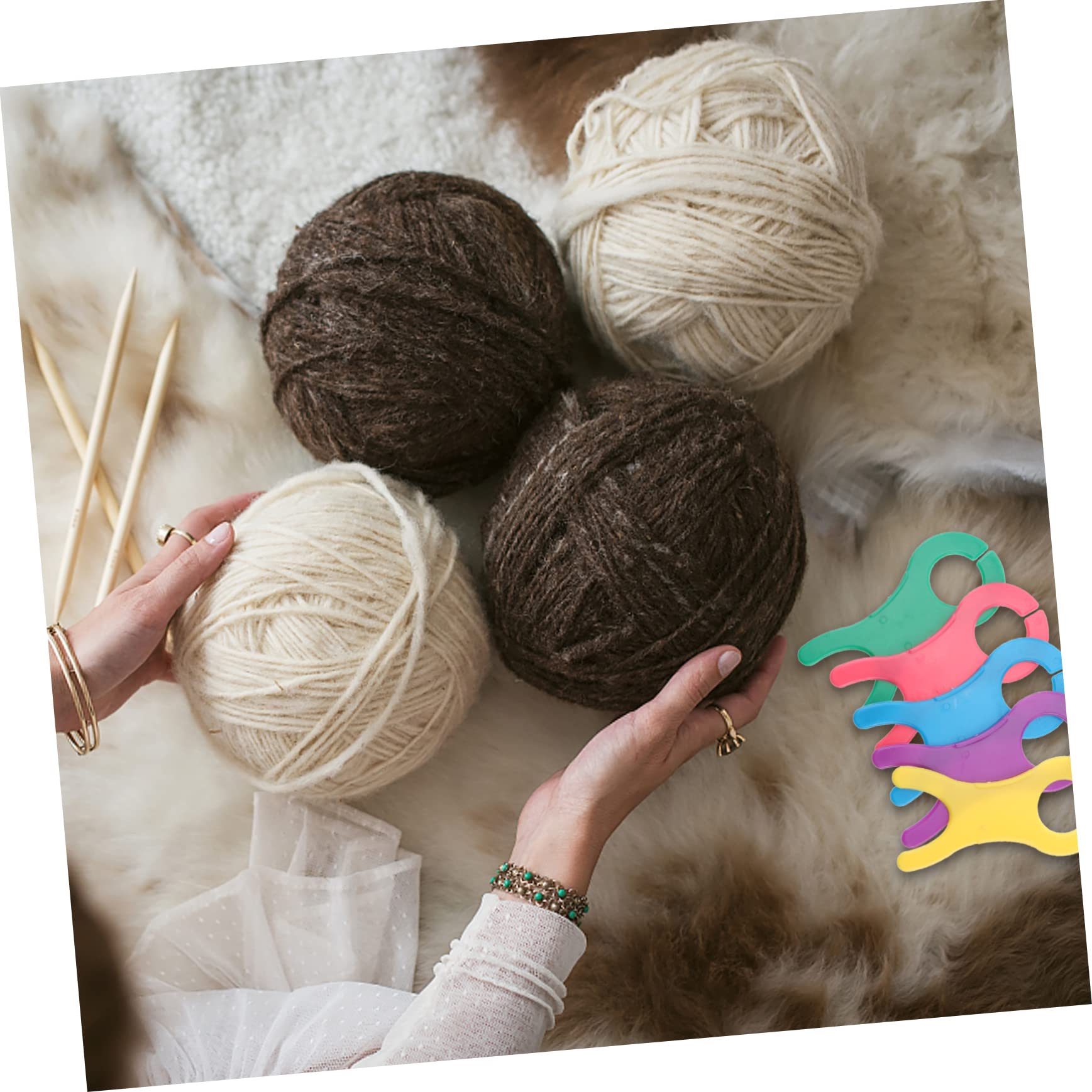 HOBBIESAY Lot De 15 Bobines De Fil 80 Mm En Acrylique Transparent Pour