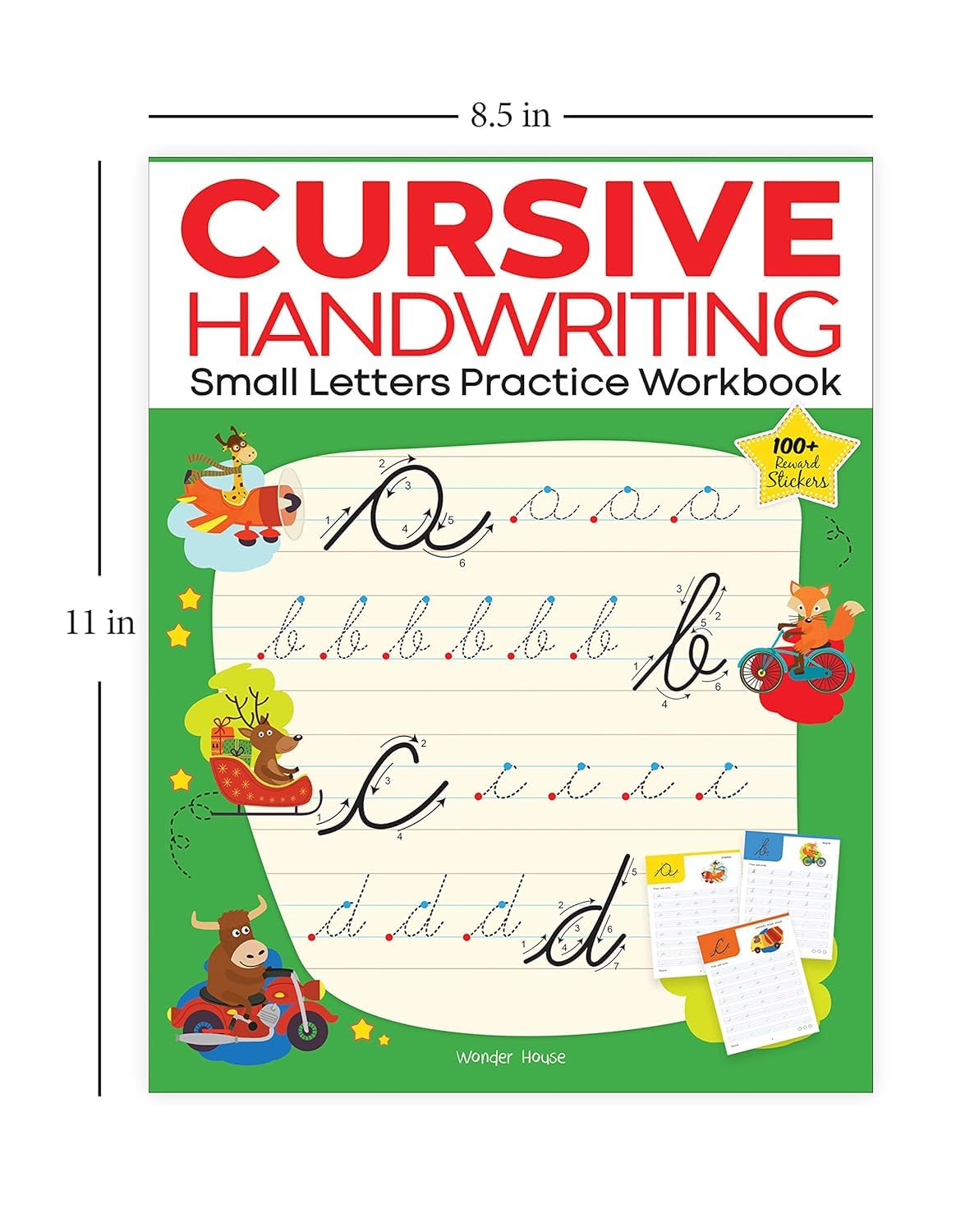 Cursive Handwriting – Small Letters: Practice Workbook | Ages 5–8 Years | Step-By-Step Letter Formation | Tracing Practice |Kids Fine Motor Skills | Premium Paperback | Children | Latest Edition 1