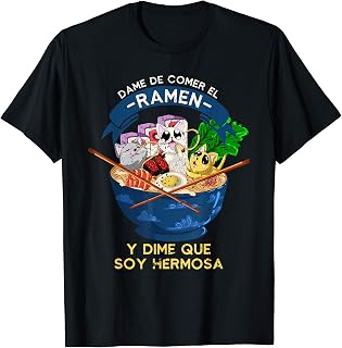 Comida Japonesa Ramen Animal Gato Amante De Fideos Camiseta