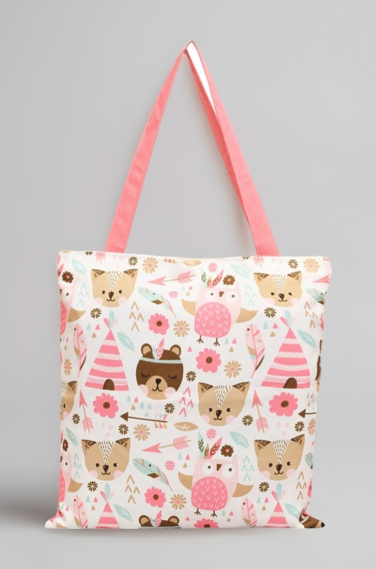 Canvas Stylish Printed Tote Bag For Women (Pack Of 1) Tbag00270