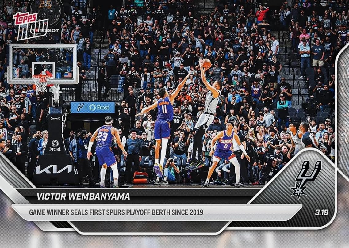 Victor Wembanyama 2026 Topps Now 219 NBA San Antonio Spurs