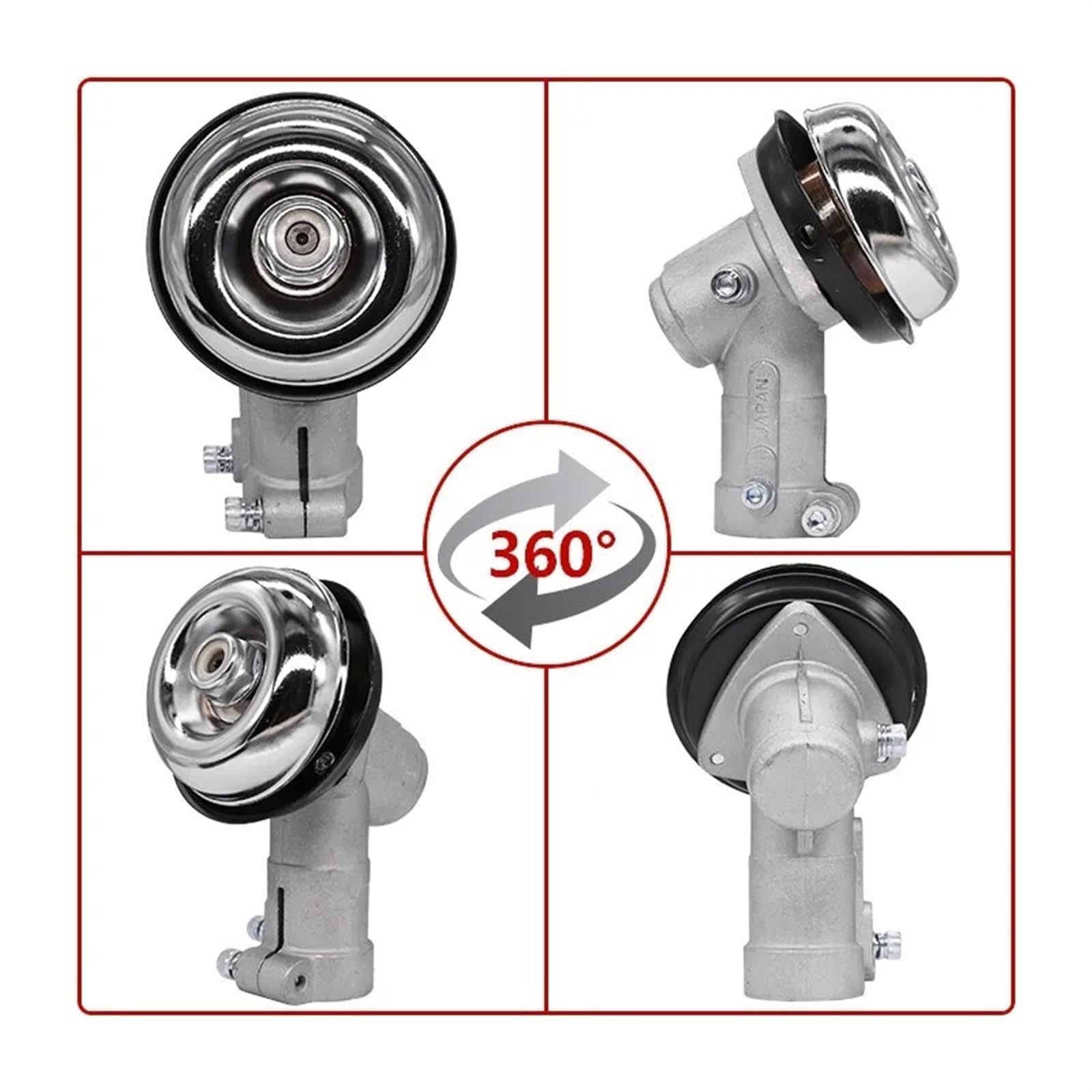 Recortadora Sustituir Cabezal Engranaje, Reemplazo de Cabezal de Engranaje de cortacésped de 26 mm y 4-10 estrías(26mm 9t)
