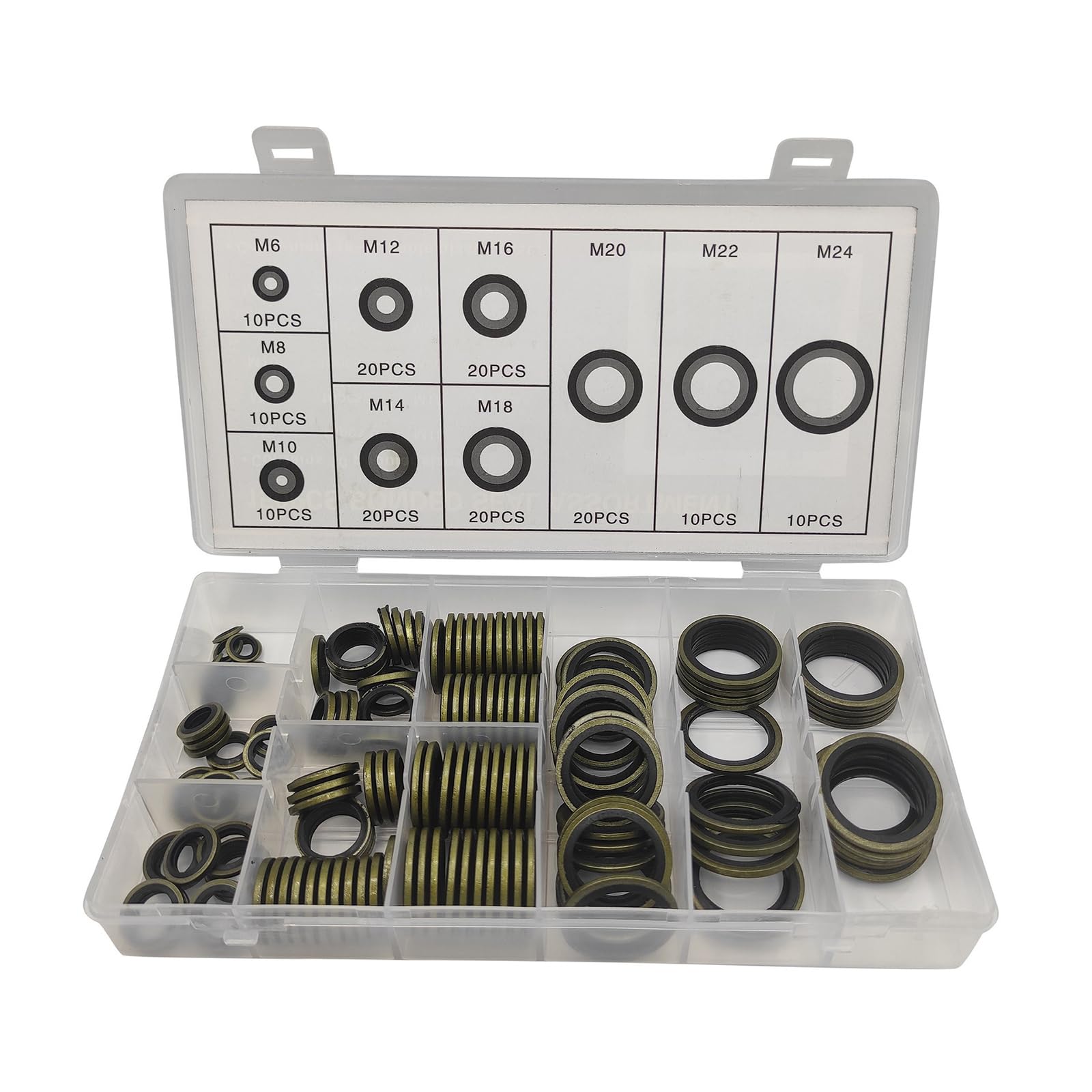 Kalttoy Multicolor Professional Sealing Washer Set Electrical Appliance Seal Multifunction 150Pcs Bonded Washer Set Sealing 150Pcs