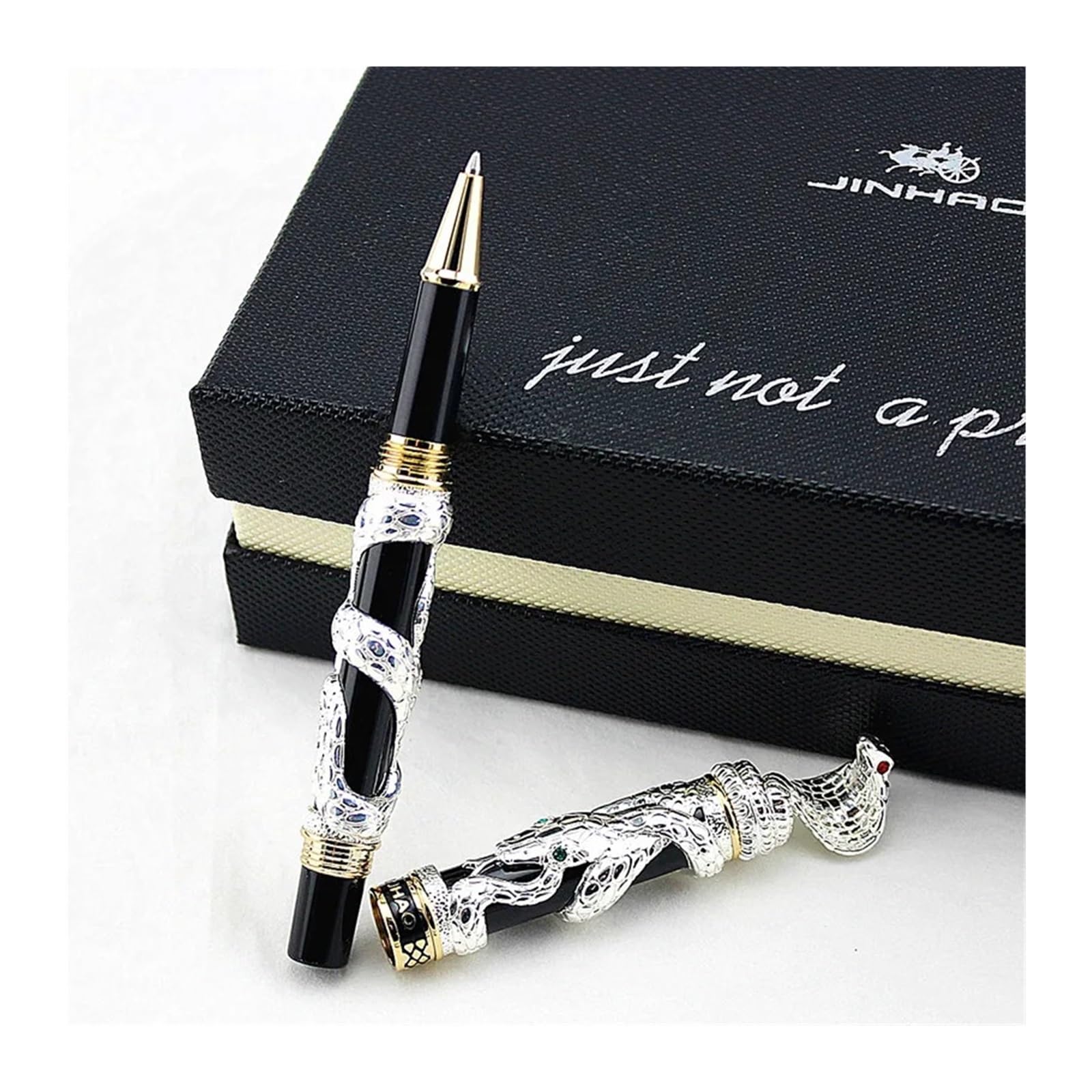 Stylo plume serpent calligraphie motif cobra 3D pointe 0.5 - 5