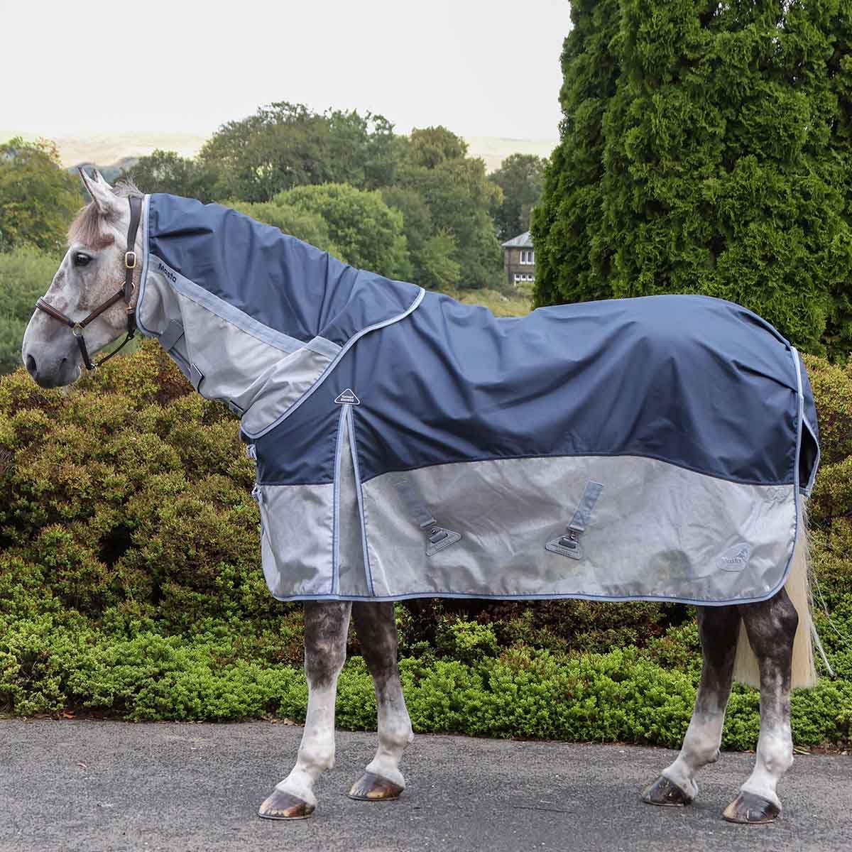Turnoutmasta Hybrid Fly Rug with Detachable Neck – Waterproof Upper, Mesh Lower, Deep Fit