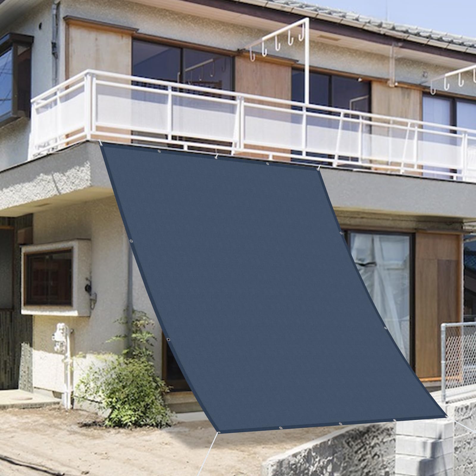 Amazon | SUNNY GUARD日除け シェード 1.8x2.4m スモークブルー 雨よけ