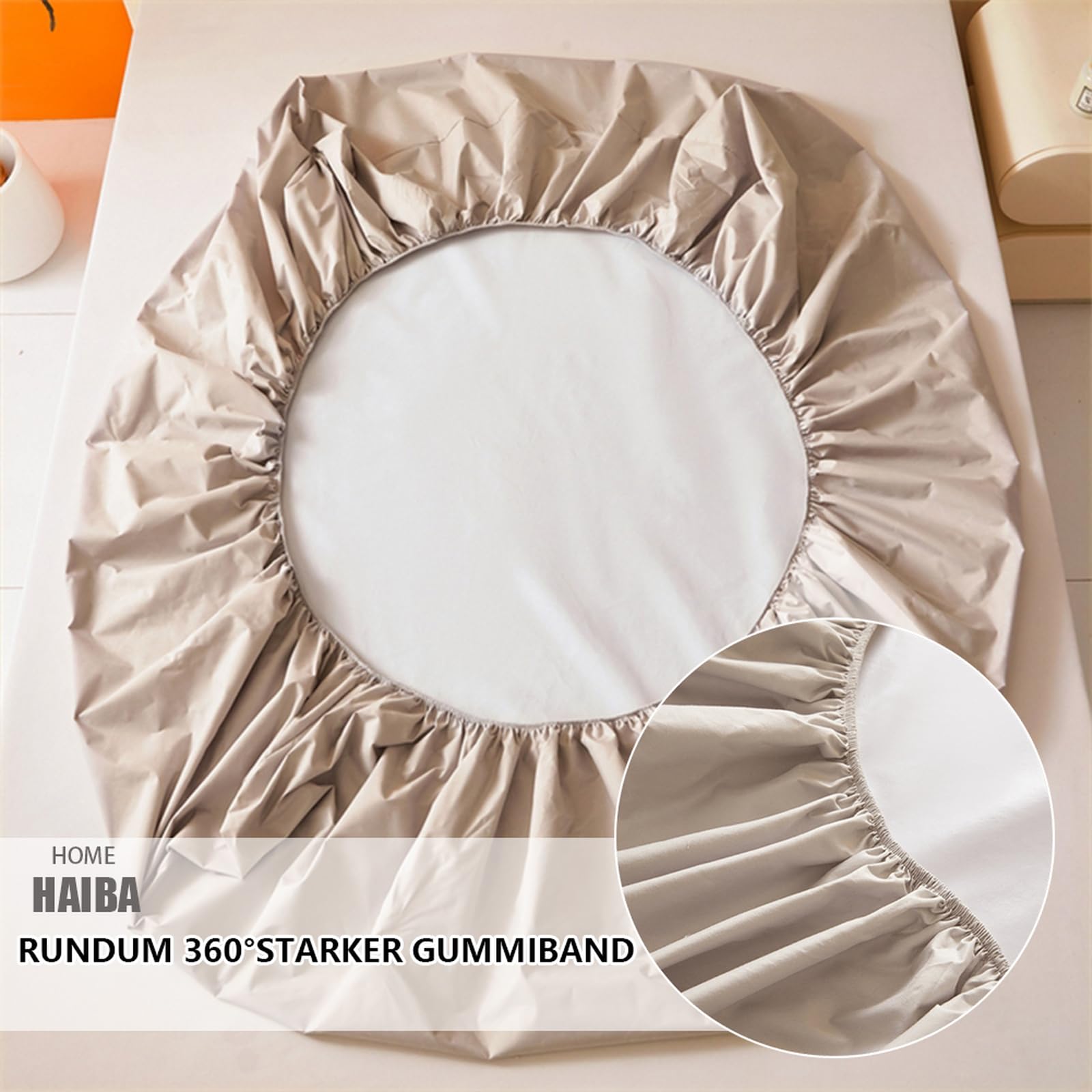 Matratzenschoner Wasserdicht Spannbettlaken 180 x 200 cm Gelb Bettlaken mit 30 cm Tiefe Tasche Inkontinenzunterlage waschbar, Nässeschutz Matratzenschutz