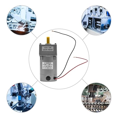 Miniatura 274 de Motor reductor de engranajes variable ajustable de 250W 10K AC110V 135RPM con controlador de velocidad para la industria