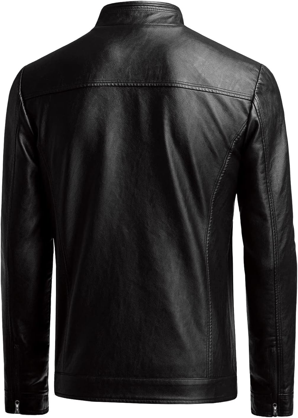 Men's Casual Faux Leather Jacket - Image 3