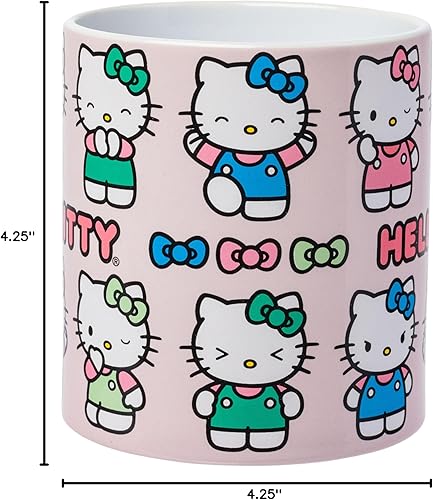 Miniatura 106 de Silver Buffalo Sanrio Hello Kitty and Friends Kuromi Poses - Taza de cerámica, 20 onzas