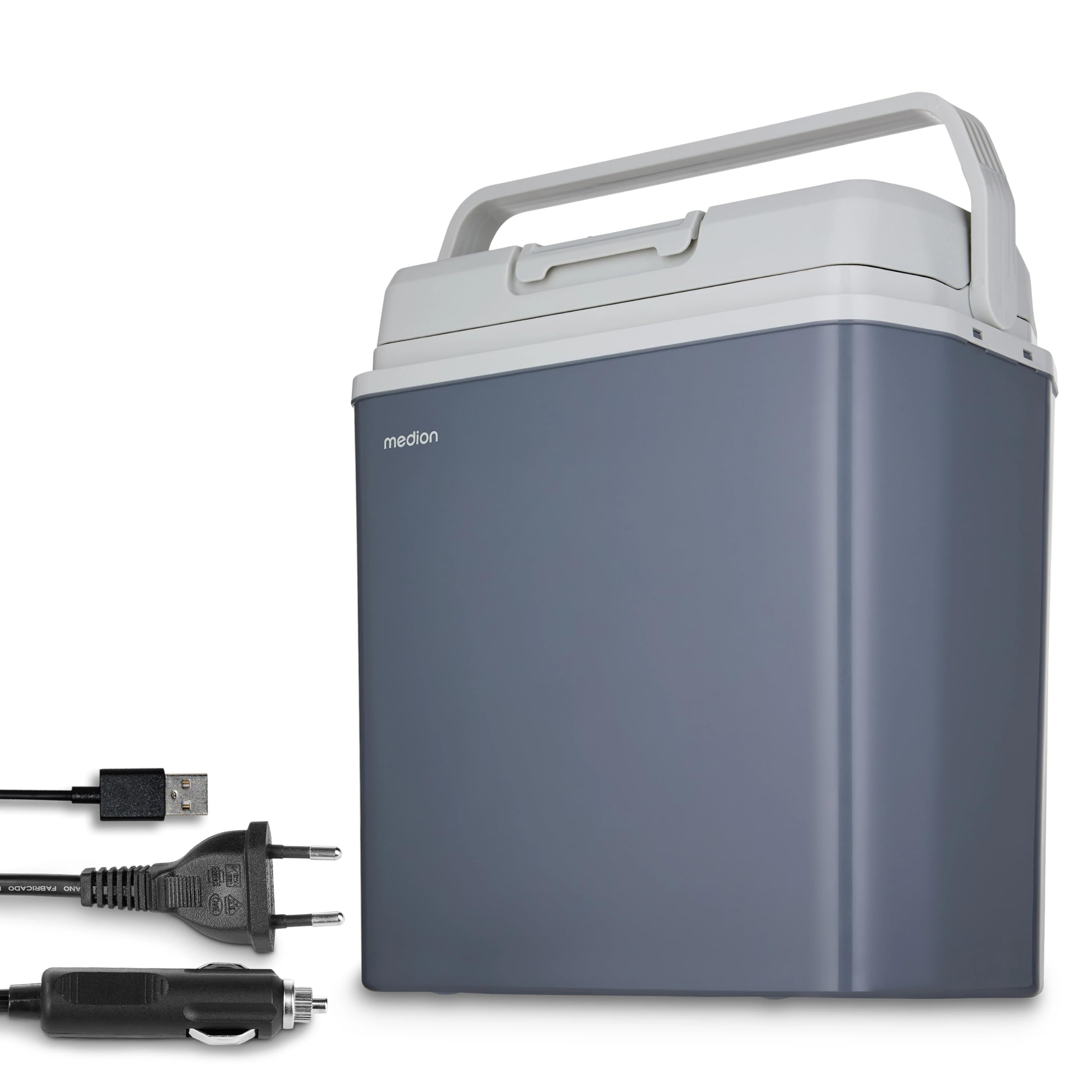 MEDION Glacière mobile 2 en 1 20 L électrique chauffage et refroidissement 230 V 12 V USB