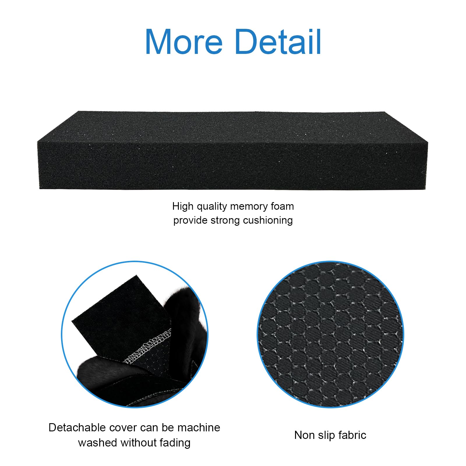 SPRING SEAON Copribraccioli per sedia a rotelle, confezione da 2 pezzi, morbidi cuscinetti in memory foam per braccioli di sedia a rotelle, assorbenti di umidità, lavabili, per sedia da ufficio e