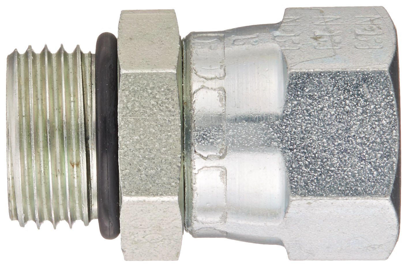 Eaton Aeroquip 2266-8-8S Steel Flared Tube Fitting, Adapter, 1/2" Female JIC Swivel x 1/2" O-Ring Boss Male