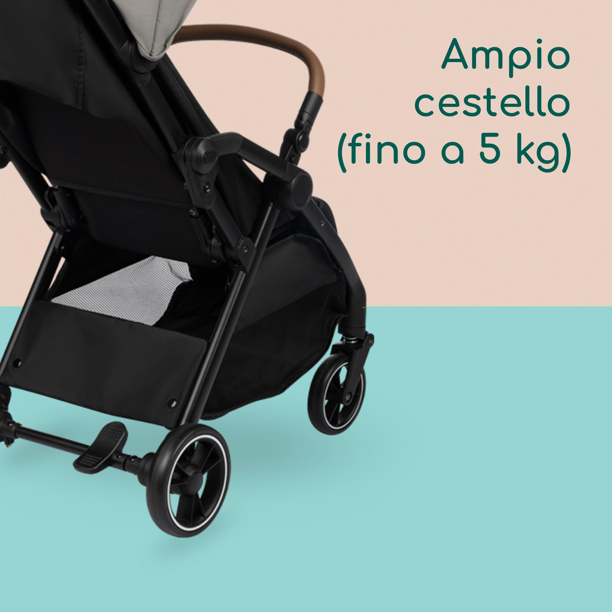 Bebeconfort Sunlite Passeggino leggero reclinabile pieghevole bambini 0-4 anni 22 kg 7,2 kg Tinted Grey