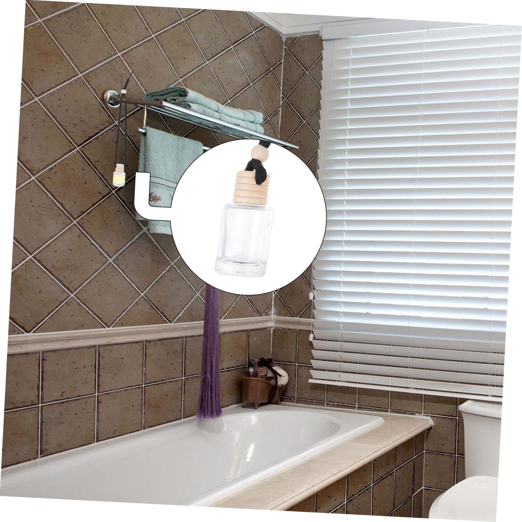 SHERCHPRY 24piezas Botellas De Esencial Para Automóvil De Decorativas De Aromaterapia Estrellas Cilíndricas Rectangulares y Cuadradas Difusores De Fragancias Para Aliviar Estrés y Olores