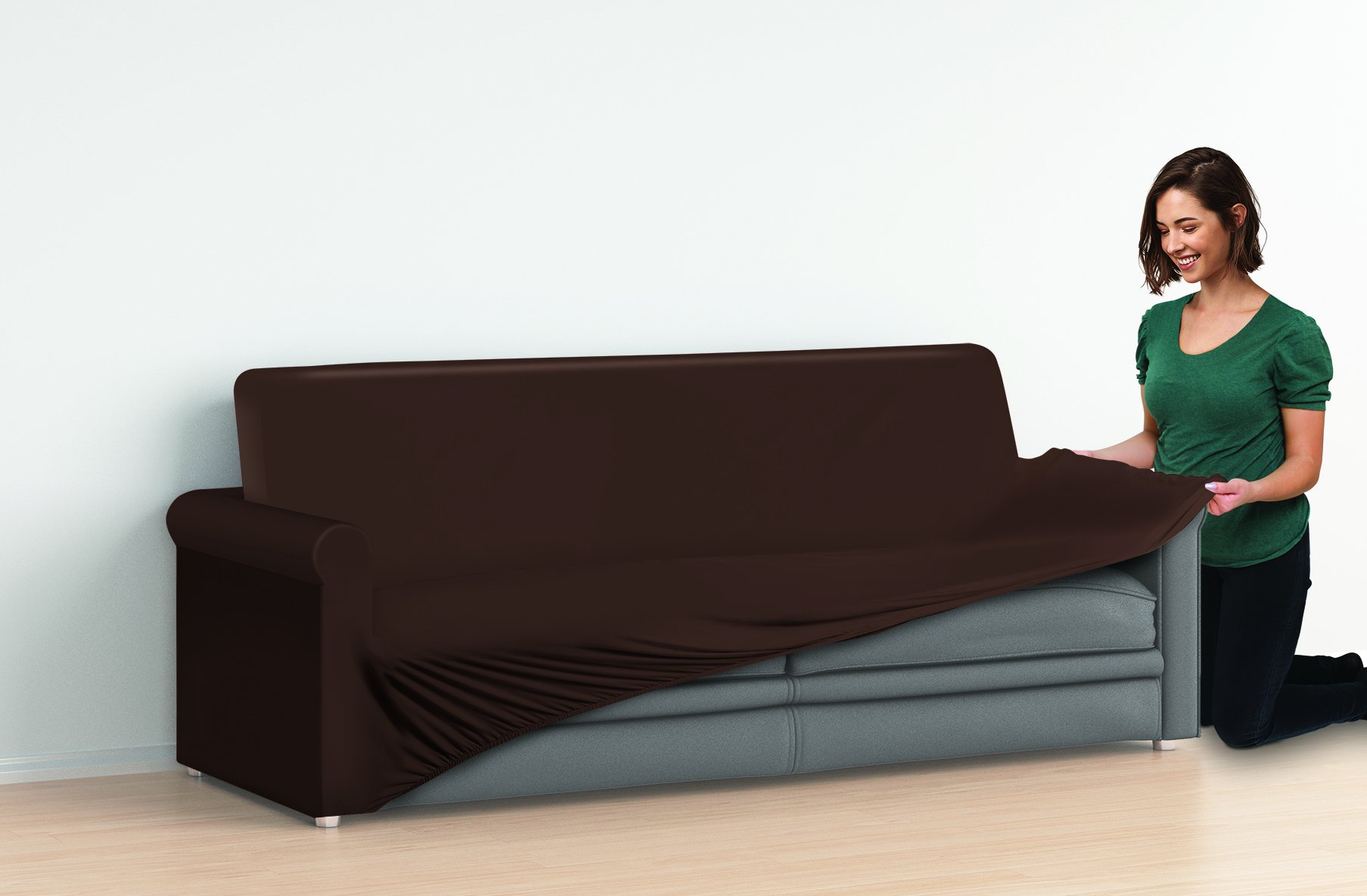 IdeaWorks Fabric Furniture Cover - Sofa Brown One Size