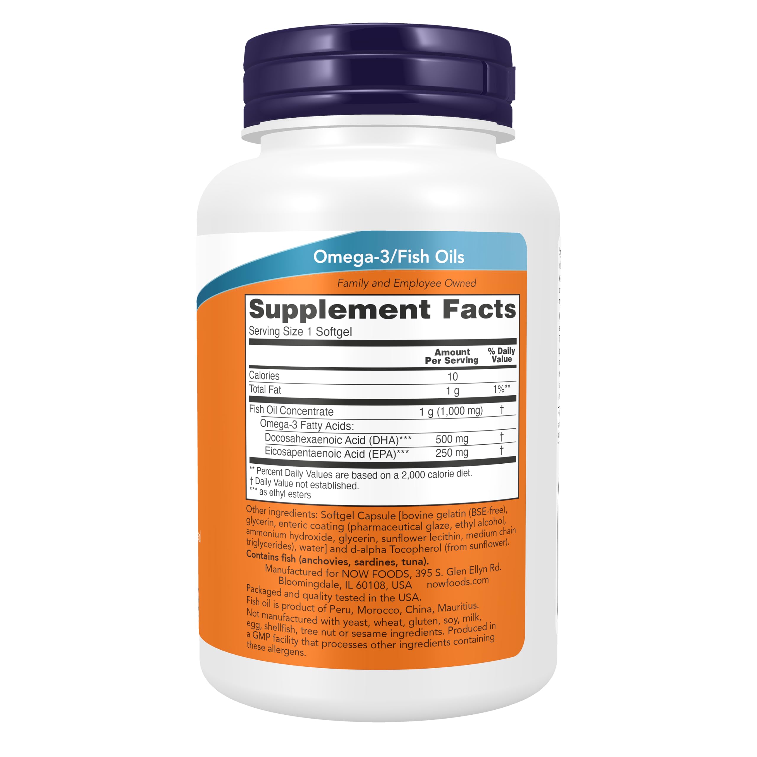 NOW Supplements, DHA-500 with 250 EPA, Molecularly Distilled, 90 Softgels — Amazon image 2