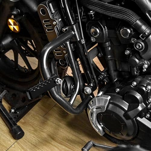 Miniatura 2 de GUAIMI Clavijas de carretera para motocicleta, clavijas ajustables de ajuste universal para motocicletas con barra de choque de 1-14