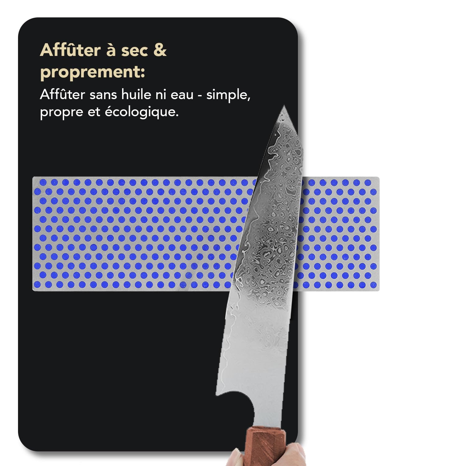 DMT Diamond Whetstone™ Pierre à aiguiser diamantée dans un coffret en bois, lot de 6", grossière, fine, extra-fine | Pierre à aiguiser de 15 cm pour couteaux et outils | W6EFC