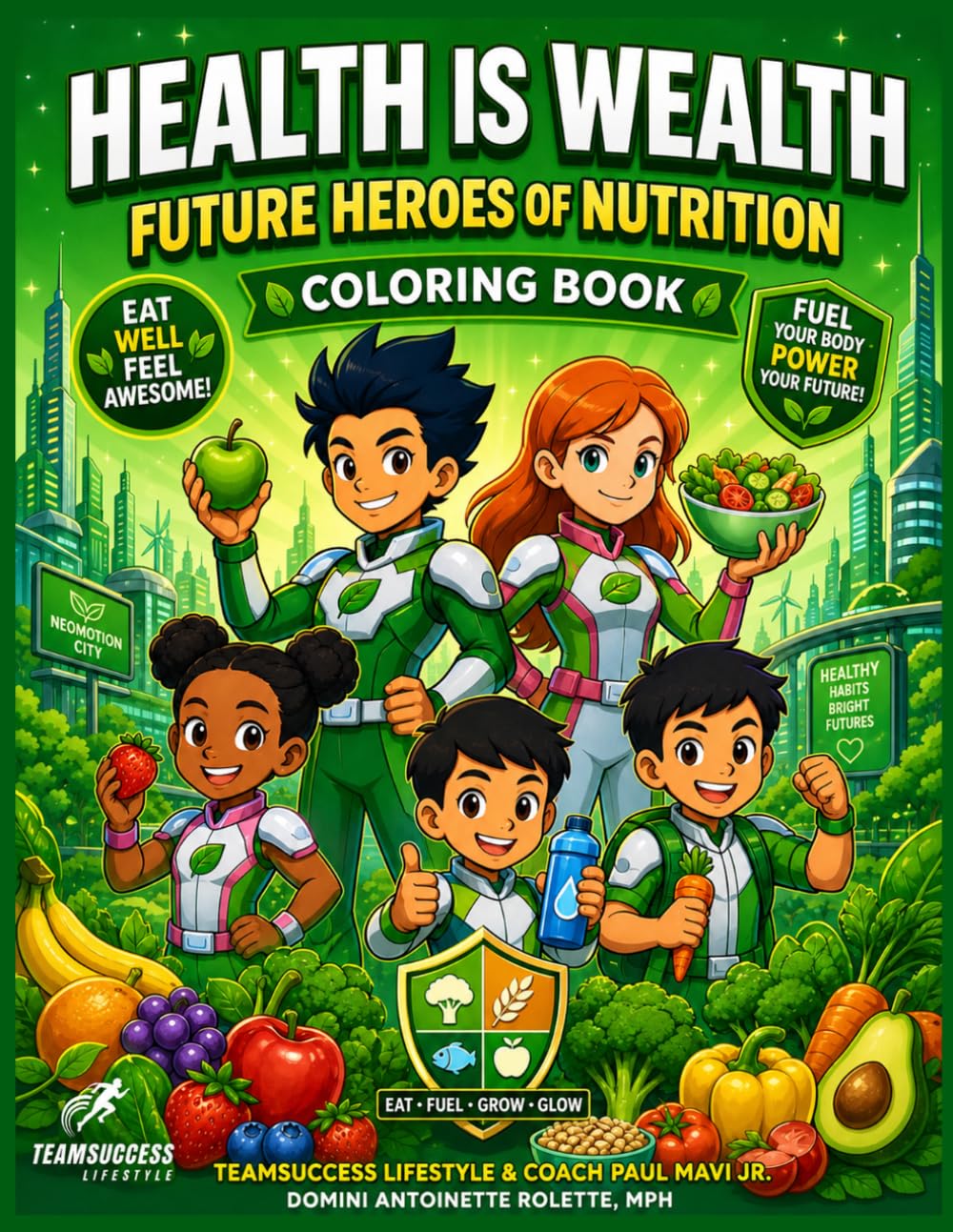 Health is Wealth: Future Heroes of Nutrition: Coloring Book (Health is Wealth: Future Heroes Coloring Books)