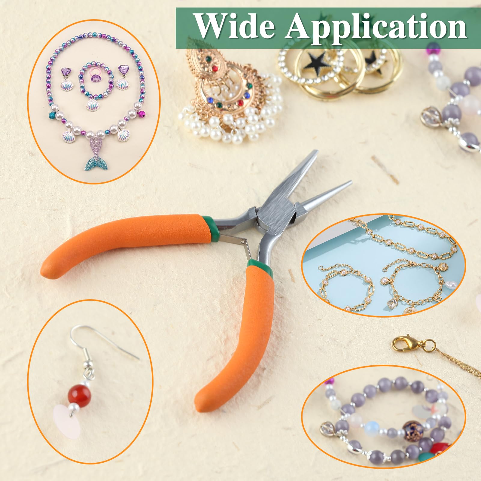 4.5 Inch Round Bent Nose Pliers - Jewelry Making & Wire Wrapping Tool