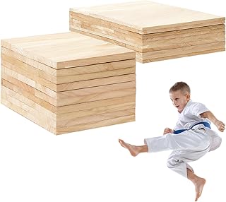 Geetery Wood Breaking Board Martial Arts Taekwondo Karate Breaking Boards for Adults Boxing Equipment