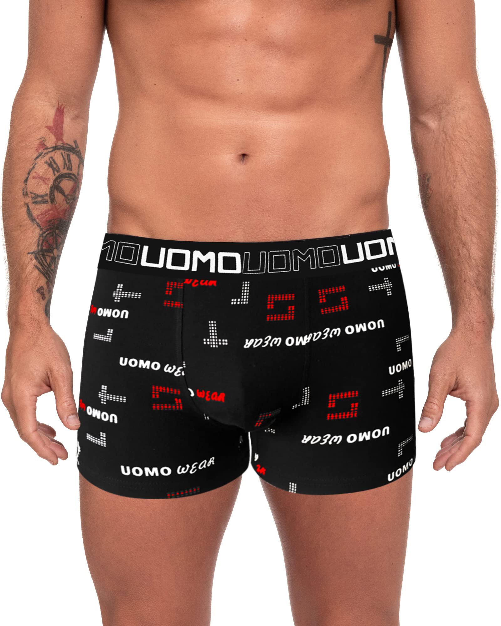 Channo Boxer Aderenti Classici in Cotone, Colori Solidi, Comodi e Morbidi. Collezione Uomo