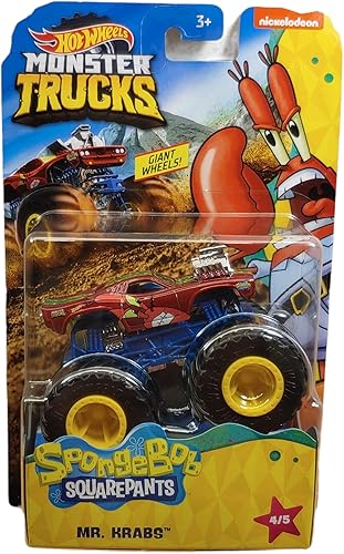Hot Wheels Monster Trucks Bob l'éponge Mr Krabs 4/5