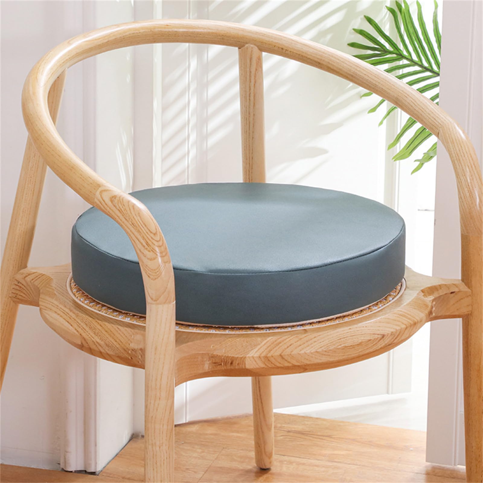 Cojín de asiento de espuma viscoelástica redondo impermeable antideslizante