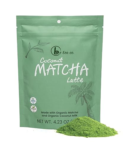 Be Tea Co. Orgánico Sin lácteos Mezcla de leche matcha Polvo matcha de grado ceremonial japonés con leche de coco Rico en antioxidantes Bebida