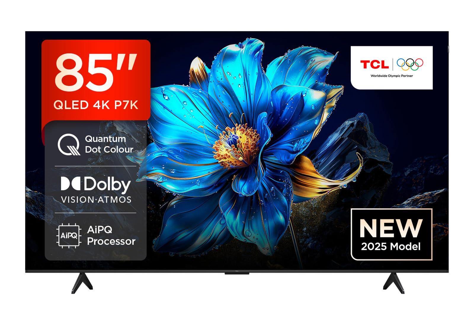 TCL 85P7K 85” QLED 4K HDR TV, Google TV, Smart TV (Dolby Vision & Atmos, Game Master, Motion clarity, Sistema audio Onkyo 2.1)