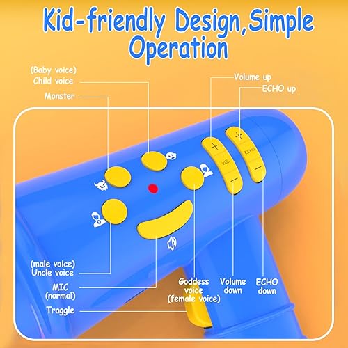 Miniatura 6 de Cambiador de voz para niños, regalo de cumpleaños para niños y niñas de 3, 4, 5, 6, 7, 8 años, juguetes para niños de 3 a 8 años en adelante, regalo