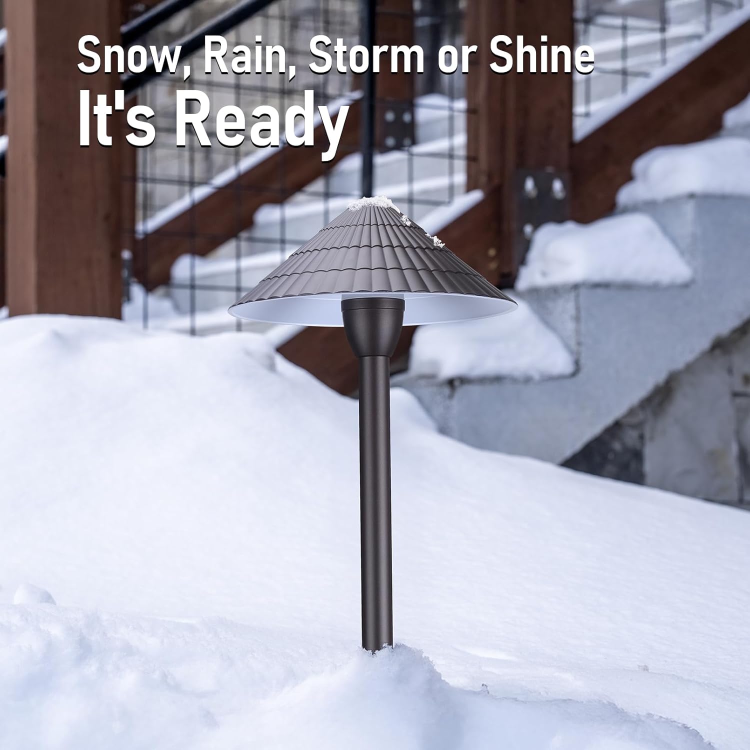 LEONLITE 12-Pack 5CCT LED Low Voltage Landscape Lights, 3W Cast-Aluminum 12-24V Pathway Lights, 1800K-5000K IP65 Path Lights, ETL Listed Landscape Lighting Wired for Yard Lawn, Oil Rubbed Bronze