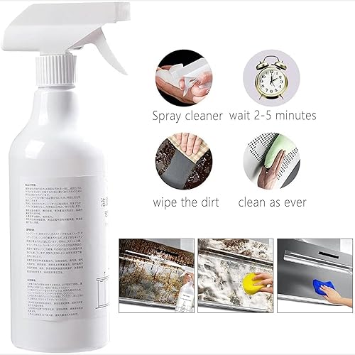 Miniatura 4 de Espuma en aerosol para salpicaduras, tabletas de spray de cocina y botella de spray, limpiador de horno de espuma en aerosol para salpicaduras,