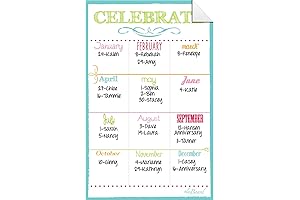 Dry-Erase Birthday Calendar Decal