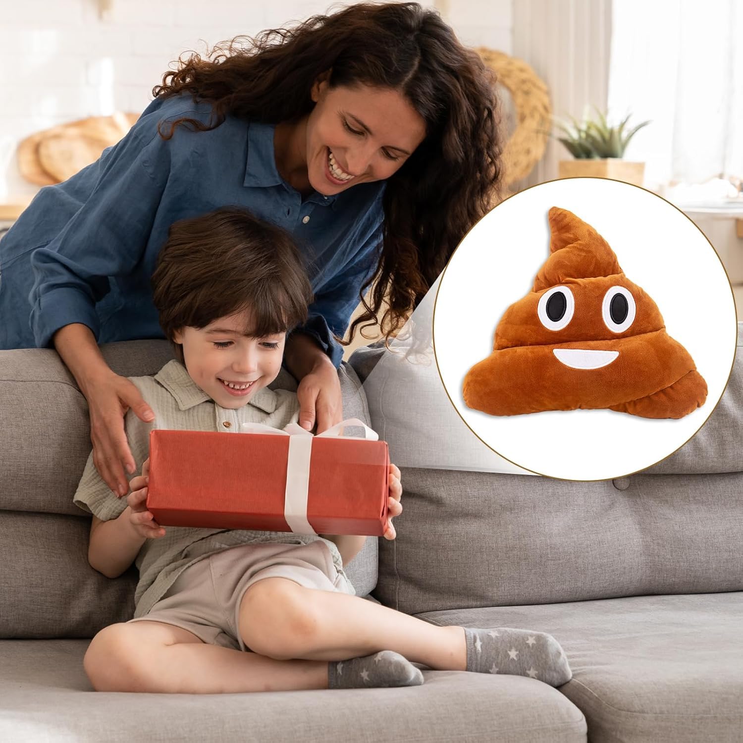35 cm Pupazzo in peluche a forma di cacca, scherzo a forma di pile di cacca, cuscino in peluche a forma di cacca, pupazzi di cacca in peluche, giocattolo carino a forma di cacca, regali per bambini e