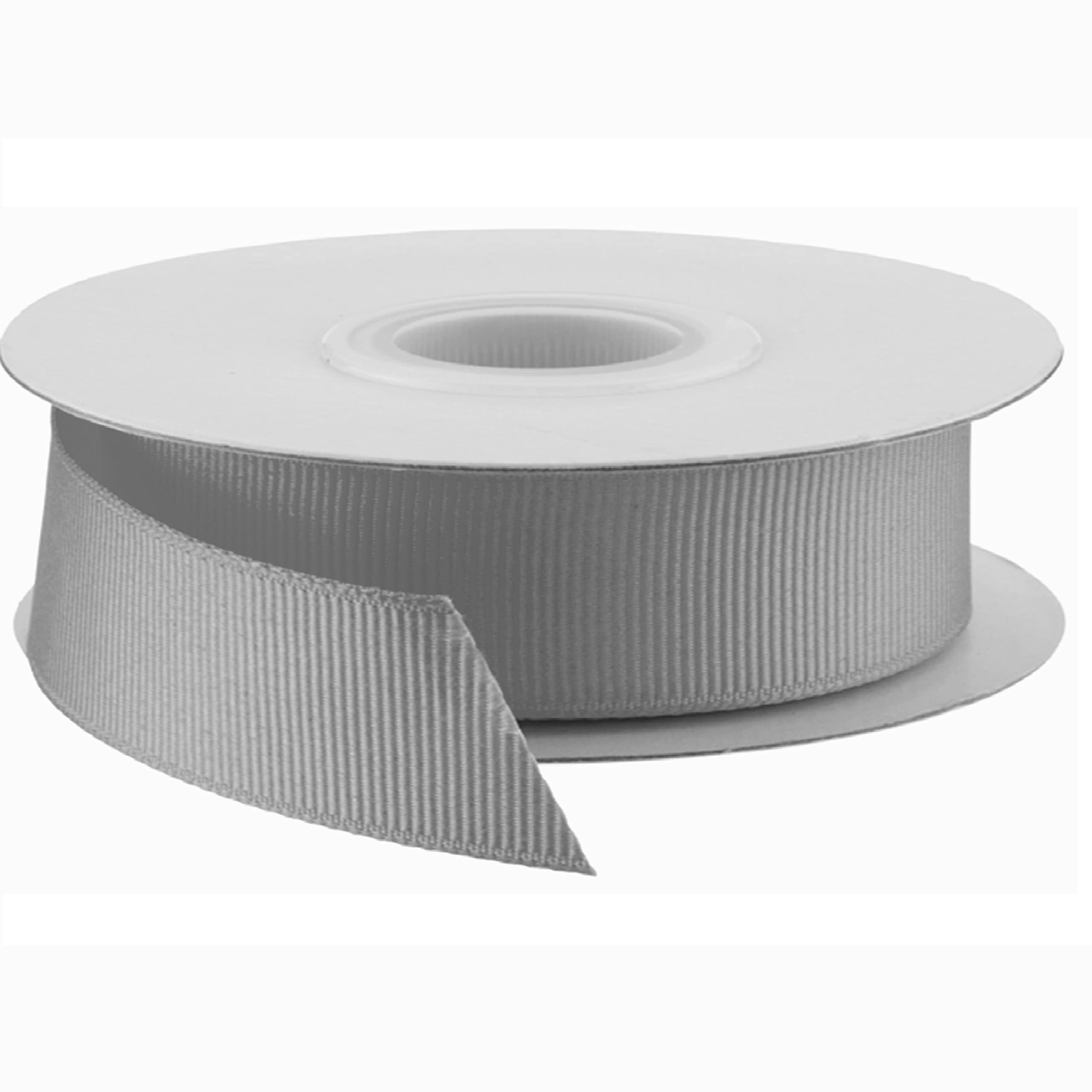 Gcs London Silver Gcs Grosgrain Ribbon 20Mm X 22 Metrs / 25 Yards (Silver) Double Sided