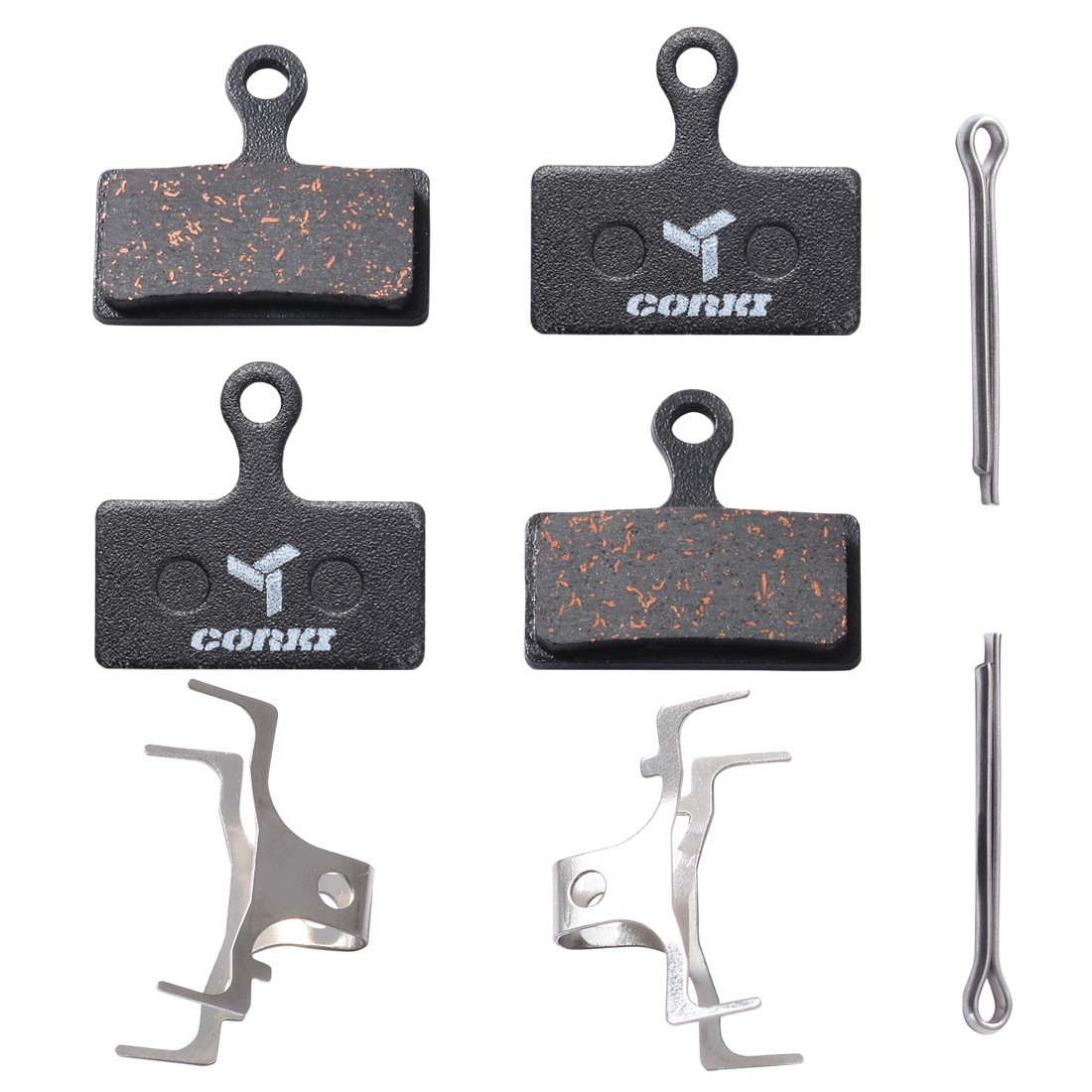 2 Pairs Brake Pads for shimano XT Br-M8000 M785 XTR M9000 M9020 M987 M988 M985 SLX M7000 M675 M666 Deore M615 RS785 R785 CX75 R515 R315 R317 R517 Alfine S700 (Resin,Semi-metallic,Sintered Metal)