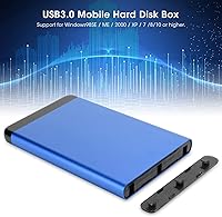 Vista 3 de Caja de disco duro portátil, Caja de disco duro móvil USB3.0, Caja de disco de aleación de aluminio, Caja de disco duro móvil de 2.5 pulgadas