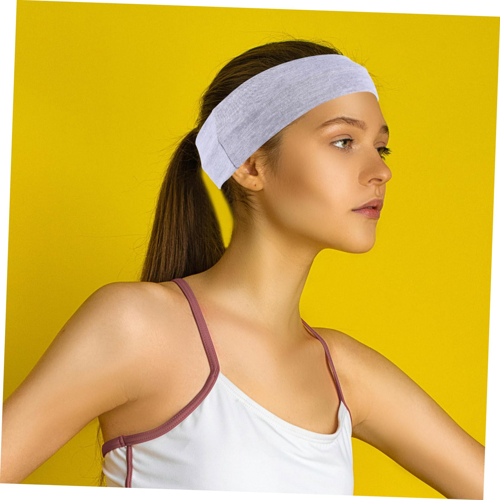 CALLARON Fasce Elastiche per Capelli da Donna, 16 Pezzi, Fascia Larga in Poliestere e Spandex, Comode per Allenamento, Corsa e Yoga