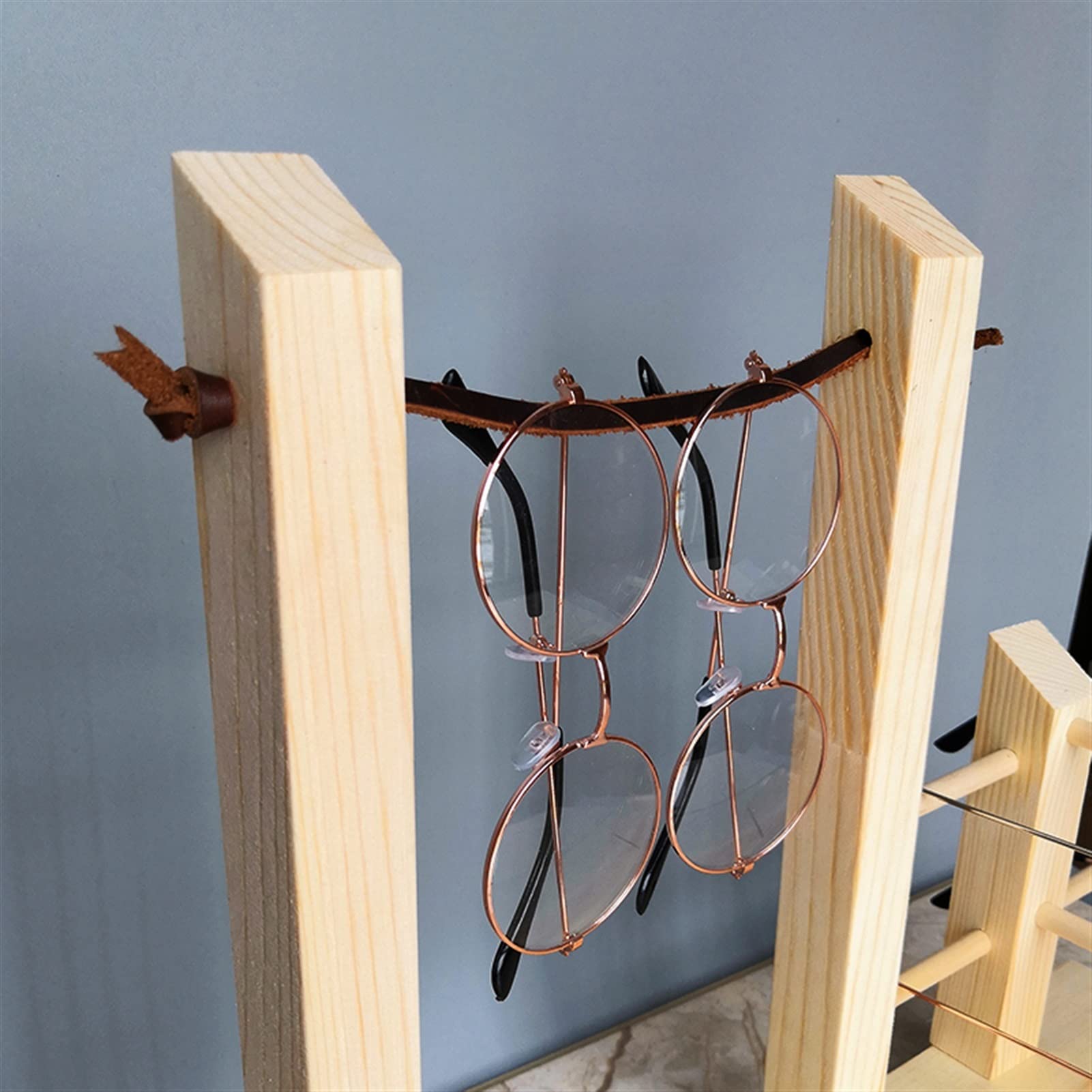 GLigeT Brillenständer Massivholzgläser Display Stand-Sonnenbrille Sonnenbrille Showcase-Display Dekorative Requisiten Gläser-Ständer Sonnenbrillenständer