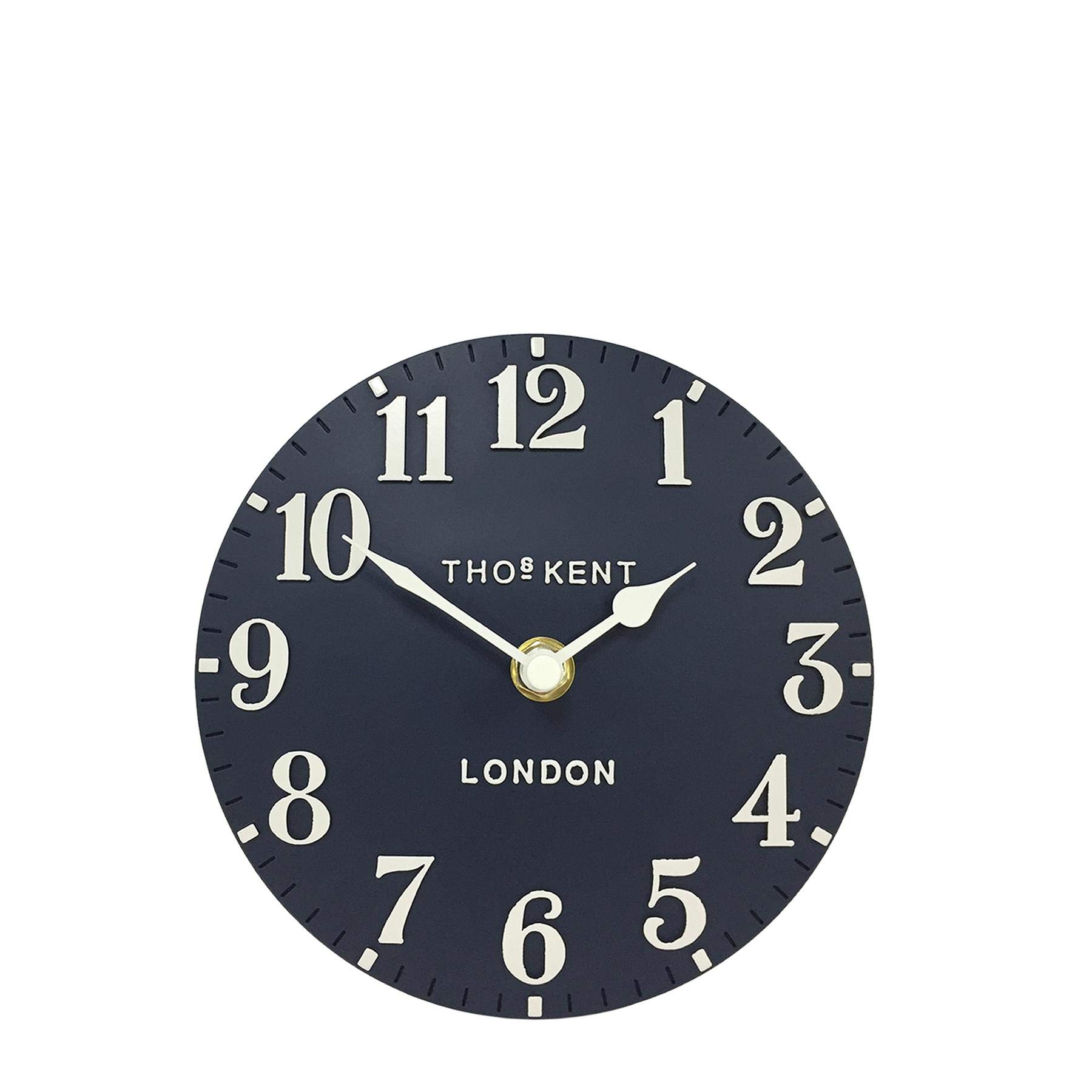 Thomas Kent Mini Collection Arabic Mantel Clock Ink Blue 6"