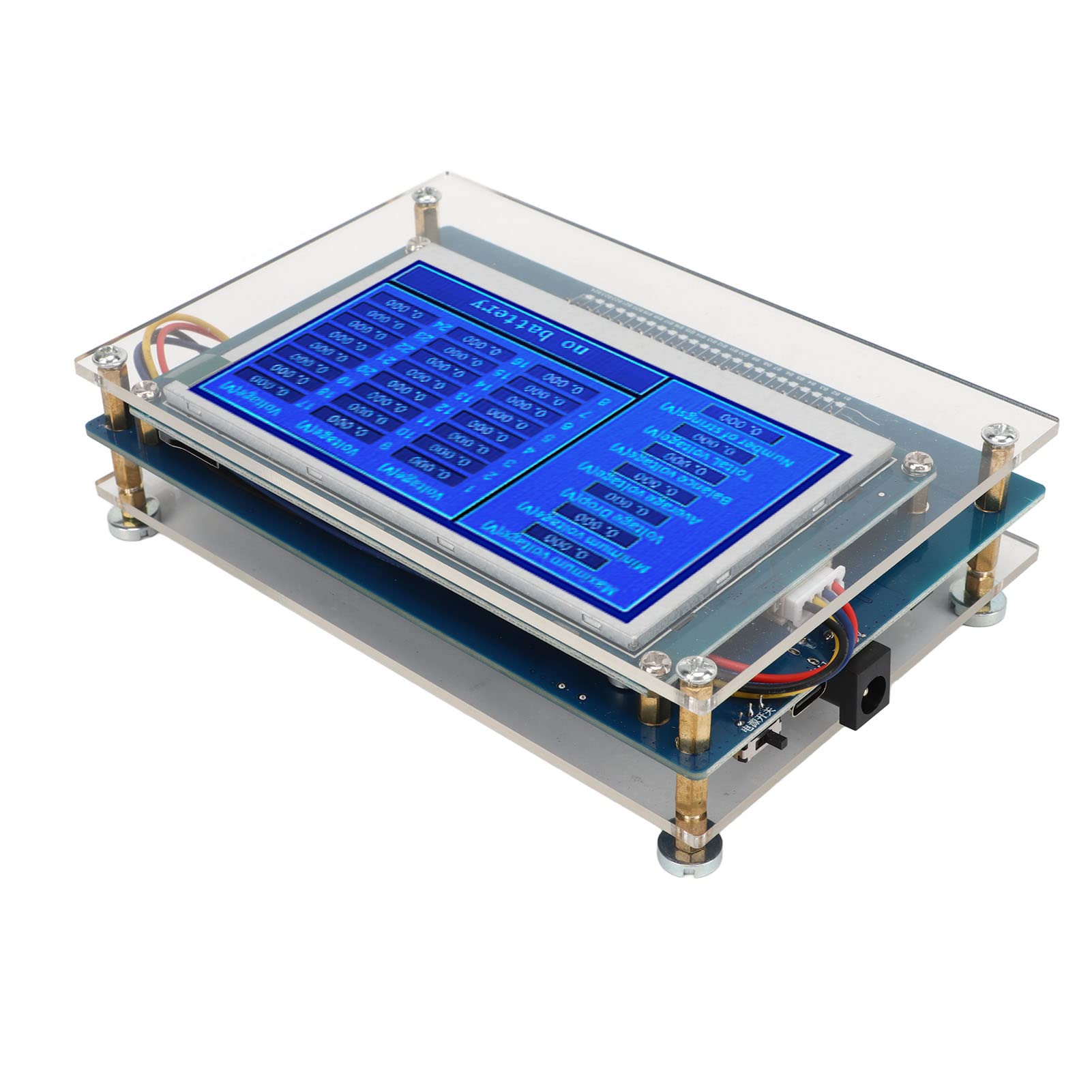 Tester Batteria Digitale Tester Batteria 1 a 24S Tester Batteria Al Litio Tester Batteria 2V‑4.5V (con scheda di espansione)