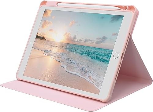 Miniatura 6 de Funda para iPad de 9, 8 y 7 generación (10.2 pulgadas versión 2021, 2020 y 2019), piel sintética, soporte de visión multiángulo, plegable, delgado,