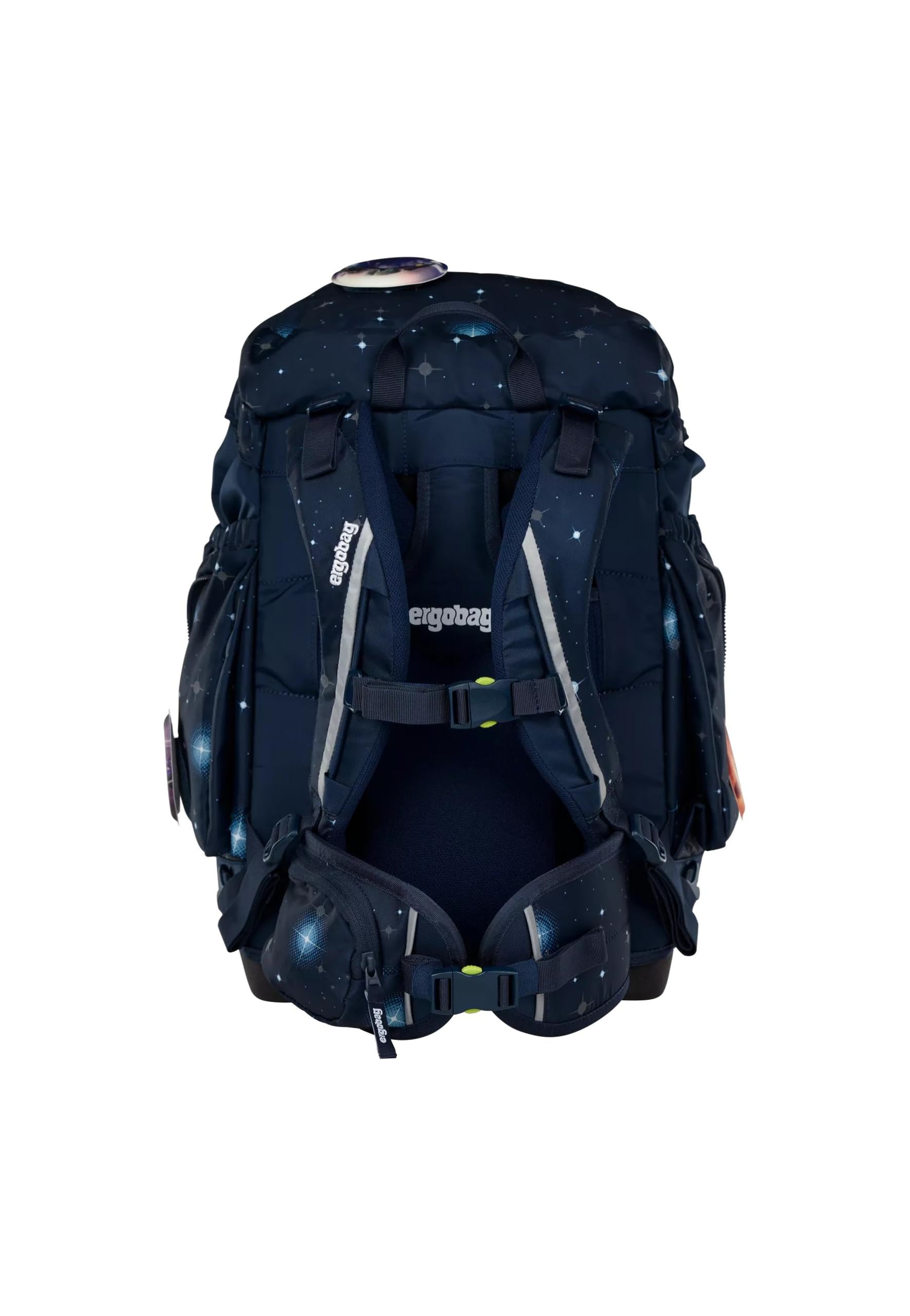 ergobag Maxi Set 6-teilig, ergonomischer Schulrucksack, Vorgänger-Kollektion, Grundschule, ideal für große Kinder ab der 1. Klasse KoBärnikus - Dunkelblau