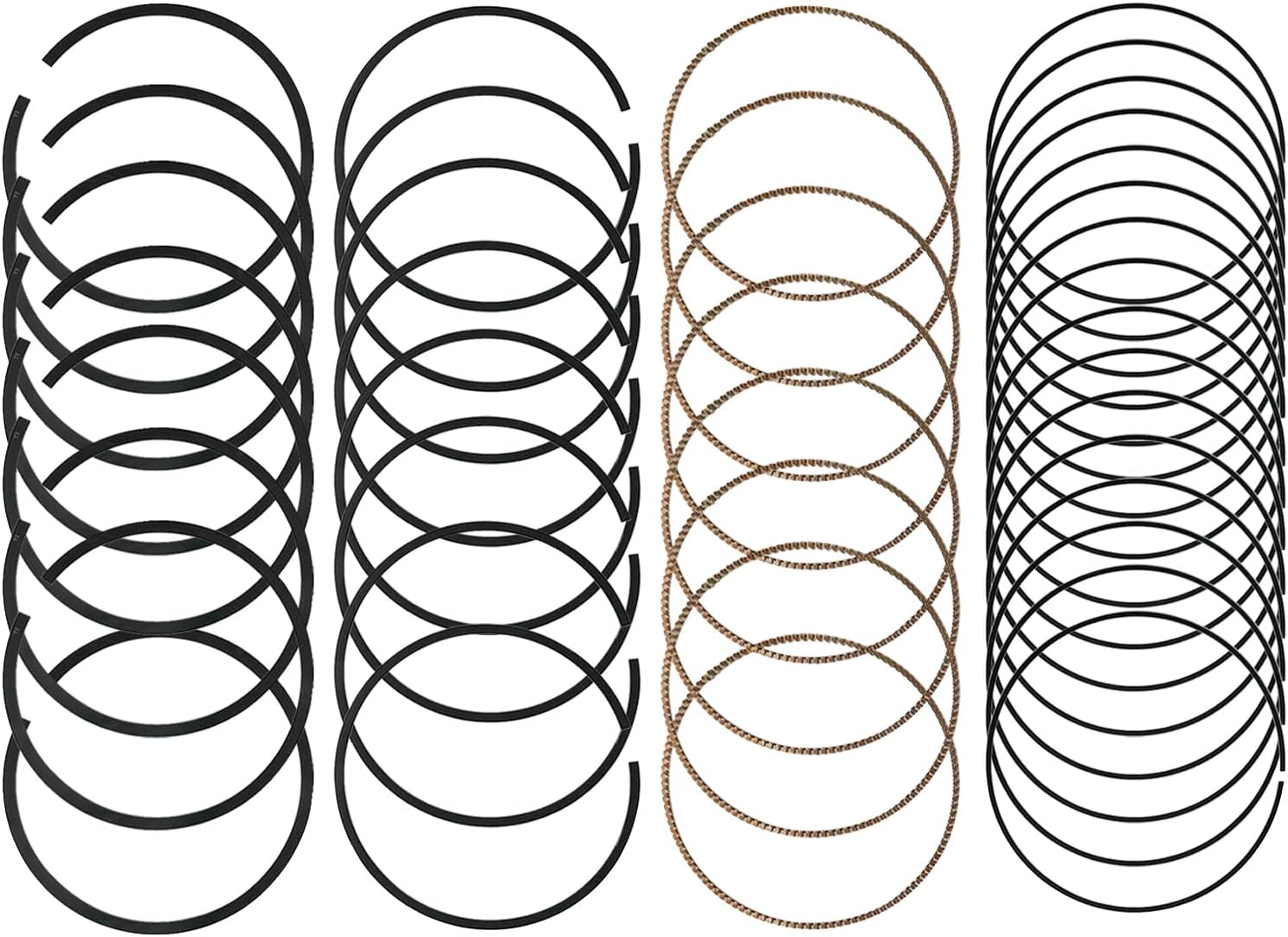 68046210AB Engine Piston Ring Set Standard 99.50mm Fits for Chrysler 300 Aspen for Dodge Ram 1500 2500 3500 for Jeep Commander Grand Cherokee 5.7L 2009-2016