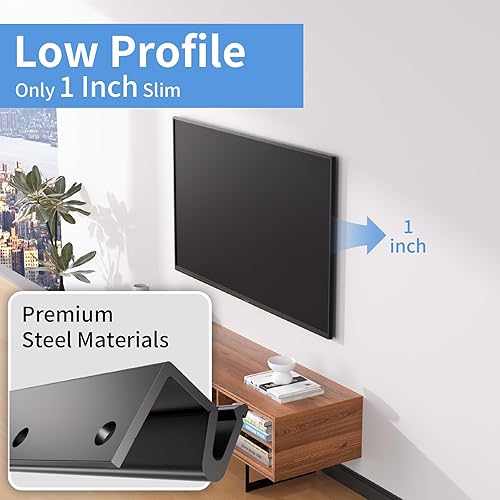 Miniatura 3 de Soporte de pared para TV sin pernos para televisores de 12 a 55 pulgadas, soporte de pared de yeso de TV sin pernos sin pernos con VESA máximo de